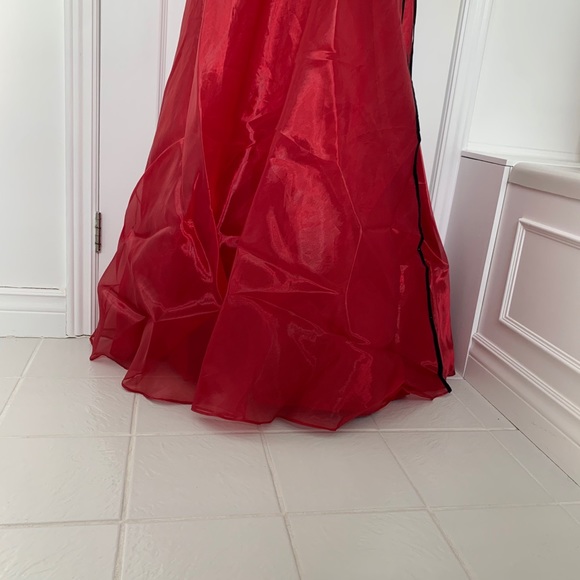 Vintage Alfred Sung floor length strapless Gown - Picture 3 of 10